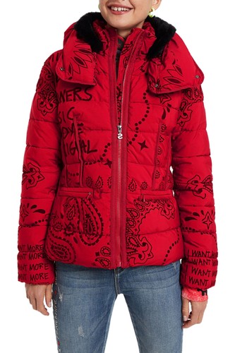 Desigual bordeaux jacket sz - ,