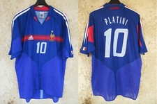 Maillot Equipe de FRANCE PLATINI n°10 ADIDAS shirt vintage maglia trikot RARE XL