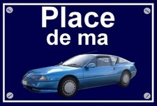 plaque " PLACE DE MA GTA V6  TURBO  ALPINE bleue " ( 22 cm x 15 cm x 3 mm  ) 