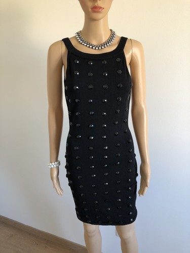 Robe noire avec strass - , morgan