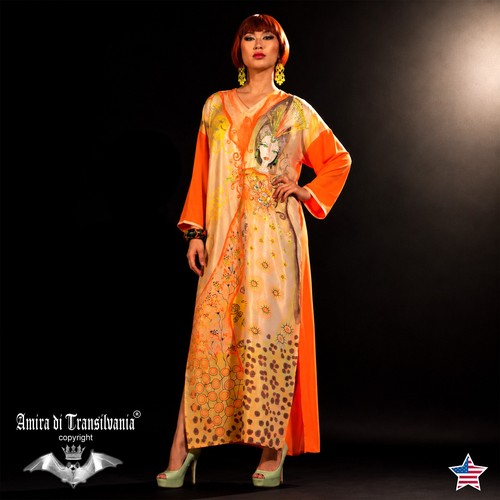 Kaftan dress embroidered - kaftan,