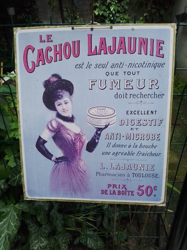 Ancienne plaque publicitaire - ancienne,