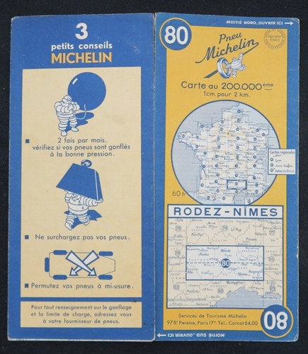 Carte michelin rodez nimes - 80,