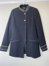 Veste blazer noir et or style