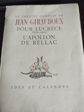 Le Théâtre Complet De Jean Giraudoux Édition Originale Sur Papier Vergé Ivoire