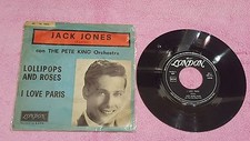 Jack Jones Lollipops And Roses I Love Paris Press Italie 45 Tours Utilisé Rare