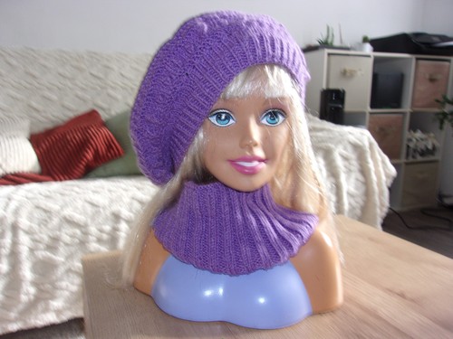 Ensemble bonnet genre - bonnet, béret