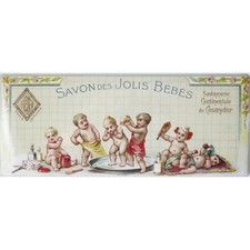 Plaque métal publicitaire