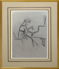 GEORGES GOURSAT dit SEM (1863-1934) DESSIN PIANISTE MAGDALENA TAGLIAFERRO (544)