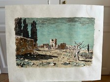 Roland OUDOT (1897-1981) Les Alpilles lithographie numérotée VI/XXV signée