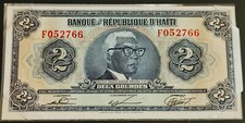 Haiti 2 Gourdes 1985 American