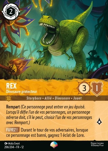 Lorcana rex dinosaure - lorcana,