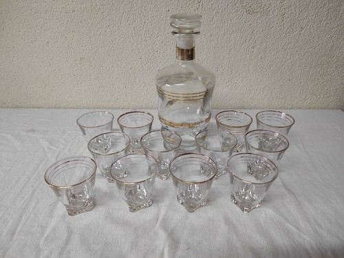Ancienne carafe verre - carafe, en