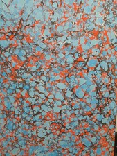 Papier marbré à la cuve de