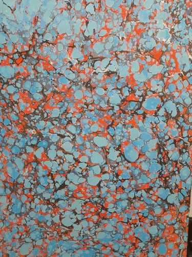 Papier marbré cuve - la,
