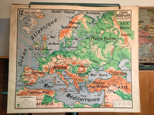 Carte affiche scolaire - affiche, vidal