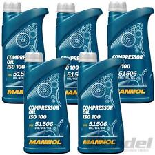 5 Litre MANNOL Huile pour Compresseur din 51 506 Vbl , Vcl & Vdl Iso 100