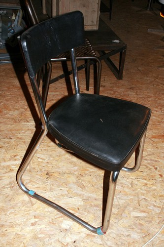 Chaise industrielle style