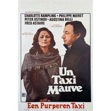 A PURPLE TAXI Belgian Movie Poster  - 14x21 in. - 1977 - Yves Boisset, Philippe