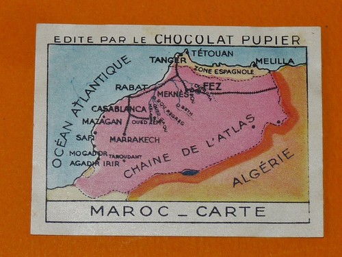Chromo maroc carte - maroc, n°29