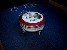 boîte à bijoux bonbonnière Napoléon porcelaine limoges ancien F.D Deshoulières