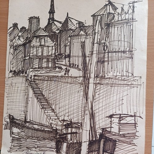 Dessin bassin honfleur - dessin, le