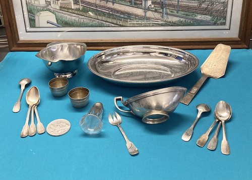 Lot métal argenté - , bronze