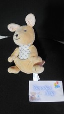 doudou peluche kangourou beige arc en ciel ARTHUR & Lola BEBISOL