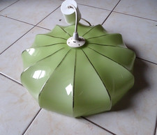 Lustre verre ART DECO opaline