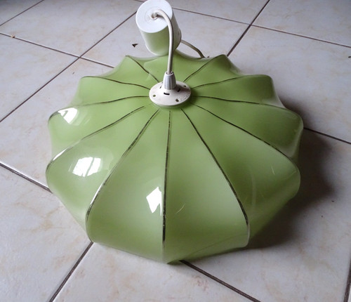 Lustre verre art deco - art,