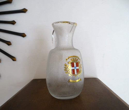 Pichet cruche cristal - , givré