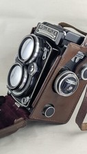Rolleiflex 2.8E avec Schneider-Kreuznach Xenotar 2.8/80mm avec étui cuir