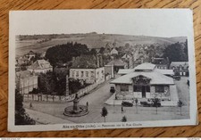 Aix en Othe - Panorama sur la Rue Claude, Le Marché Couvert et le Monument aux M