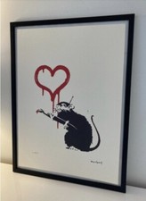 lithographie banksy avec