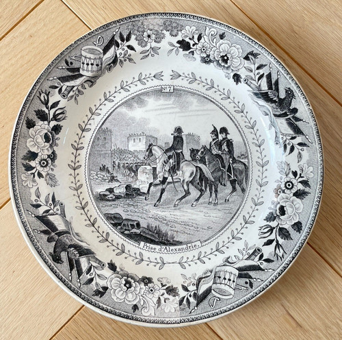 Assiette parlante faïence - assiette,