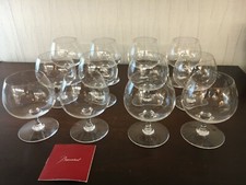 22 verres à cognac en cristal