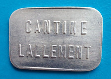 Besançon 506ème RCC cantine Lallemand jeton alu 31x21mm SUPERBE