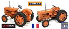 Tracteur agricole Som 40 orange avec roues 36' (1957)  - REE - Scale 1/87