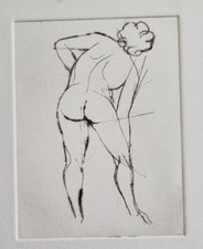 Étude de nu penché (10,5 x