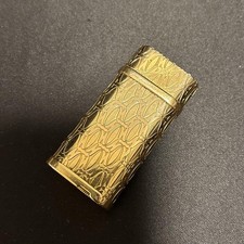 Briquet Cartier décor gadrons occasion authentique plaqué or K18
