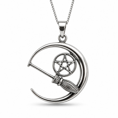 Collier wiccan pendentif