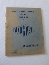 livret technique YDRAL bloc moteur 2 tps 4 vitesse 125 type L 54 en reproduction