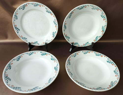 Assiettes faïence de - 4,
