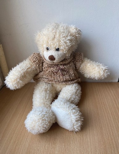 Ours peluche pull marron - ours,
