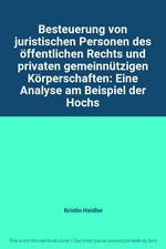 Besteuerung von juristischen