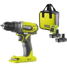 RYOBI - Perceuse-visseuse compacte 18V ONE+ - 2 batteries lithium+ 2,0 Ah - c...