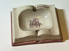 cendrier publicitaire ancien BOTTIN MONDAIN , Signé Les Deux Céramistes Paris