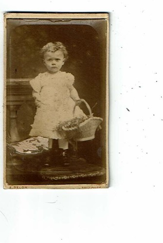 Photographie cdv fillette - photographie,
