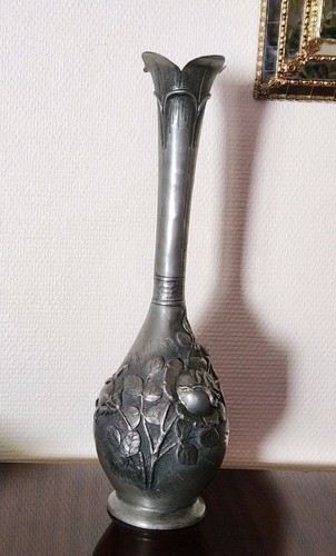 Grand vase ancien étain - ancien,