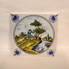 Carreau Carrelage Faience De Desvres 13cm Personnages Enfants Fourmaintraux